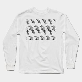 Jumping zebra Long Sleeve T-Shirt